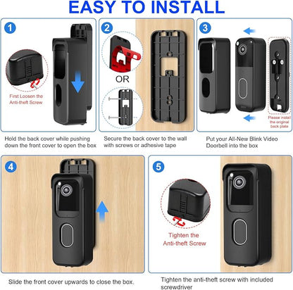 No Drill Doorbell Mount for All-new Blink Video Doorbell Only, Not Block - Image 6
