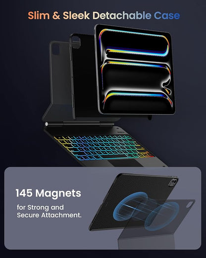 typecase Edge+ Keyboard Case for 2024 iPad Pro 13-inch, Portrait & Typing Modes - Image 4