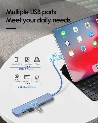 LENTION USB C Hub with 100W Charging, 4K HDMI, Dual Card Reader, USB 3.0 & 2.0 - Image 4