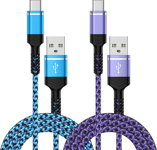 Moto Razr 2025 USB C Cable Fast Charging Cord 2Pack 6ft USB A to Type C Charger by HUHUTa