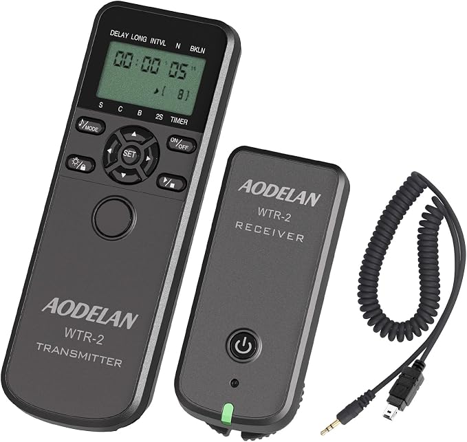Camera Wireless Interval Shutter Remote Timer Release Compatible by AODELAN