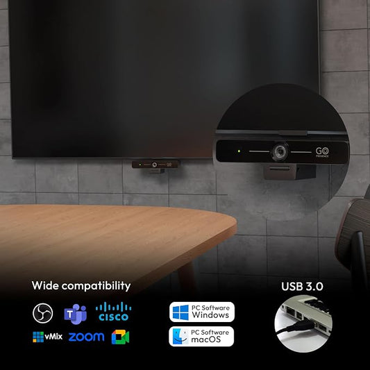 Smart 4K Compact Video Conference Camera – Ultra HD 120° Wide Lens, AI - Image 2