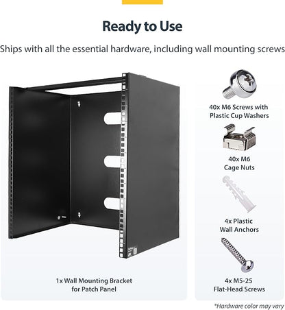 StarTech.com 10U Wall Mount Network Rack, 14 in Deep, IT Equipment, Network - Image 5