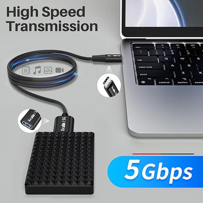USB C to USB Female Cable 3FT, Type-C Male to USB A 3.1 Female OTG Cable - Image 2