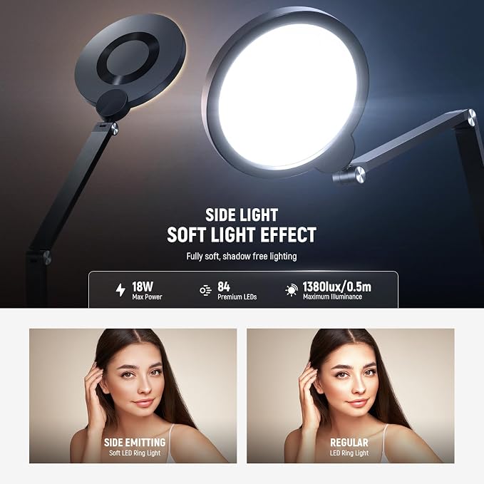 NEEWER Basics 18W 7" Desk Ring Light - Image 4