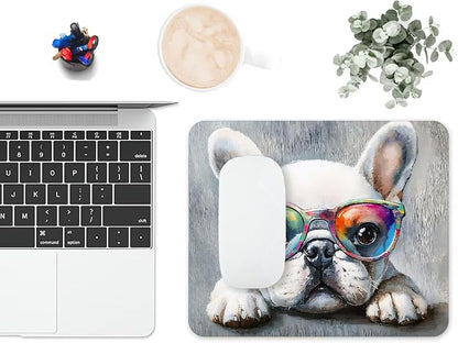 Mouse Pad, Cute Watercolor Bulldog Dog Mouse Pads - Image 6