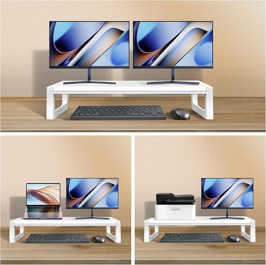 Dual Monitor Stand Riser – 28-Inch Computer Monitor Stand - Image 2