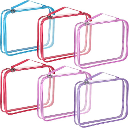 Sanwuta 6 Packs Toy Storage Bags, PVC Organizing Case Bags by Sanwuta