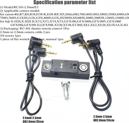for Fuji/Canon Camera Cable Universal Iron cage Handle Shutter Release - Image 3