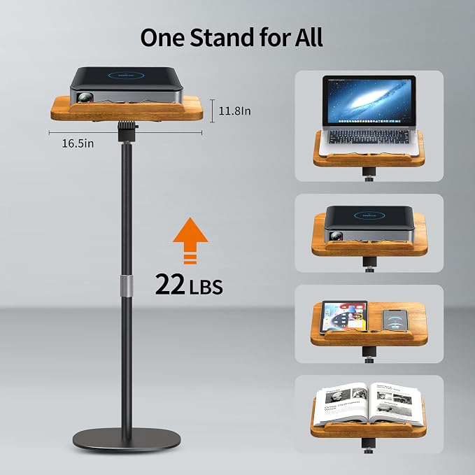 NAMON 2 in 1 Dual-use Music Stand & Desktop Book Stand, 100% Solid Wood - Image 2