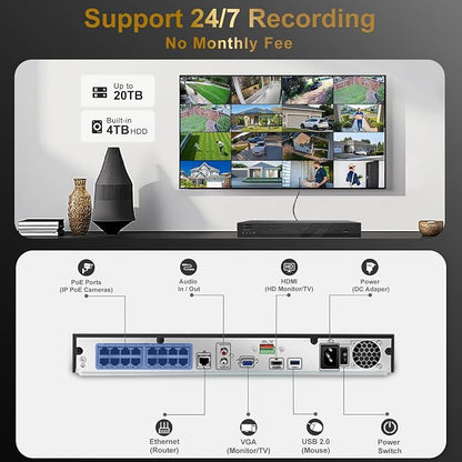 Anpviz 16CH 4K PoE Security Camera System - Image 8