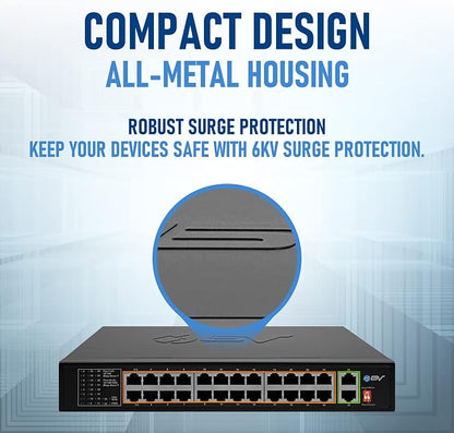 BV-Tech 24 Port PoE+ Switch - Image 8