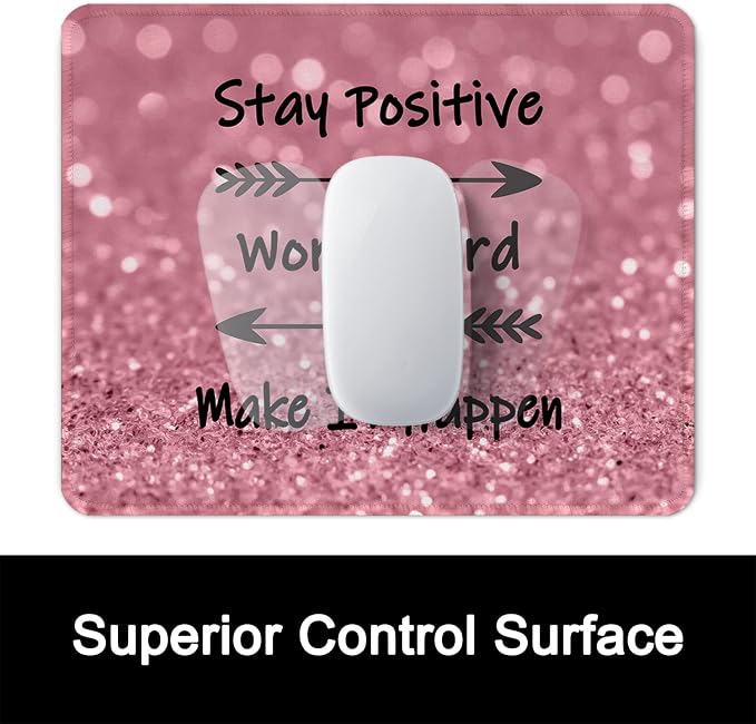 ITNRSIIET Mouse Pad with Stitched Edge Premium Textured Smooth Precise - Image 2