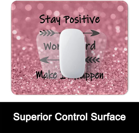 ITNRSIIET Mouse Pad with Stitched Edge Premium Textured Smooth Precise - Image 2