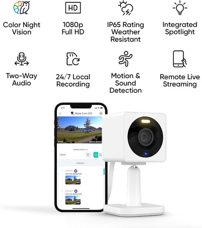 WYZE Cam OG Indoor/Outdoor 1080p Wi-Fi Smart Home Security Camera - Image 2