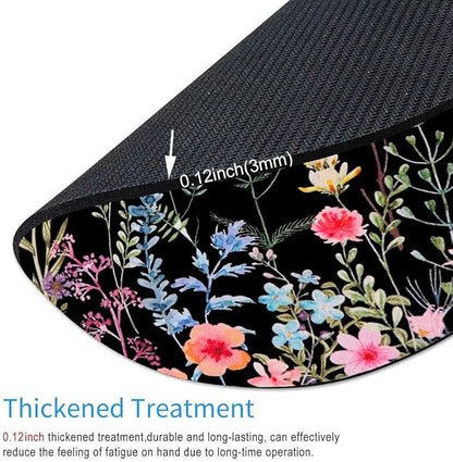 Floral Mouse Pad: Non-Slip Rubber Base & Comfortable Lycra Cloth - Image 3
