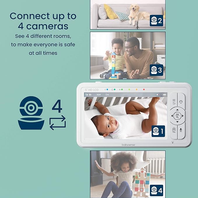 Babysense HD 5" Video Baby Monitor - Image 6