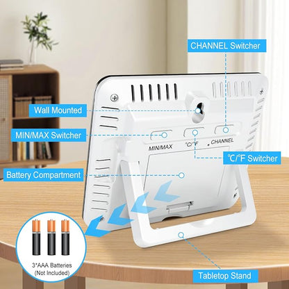 Urageuxy Wireless Indoor Outdoor Thermometer - Image 6