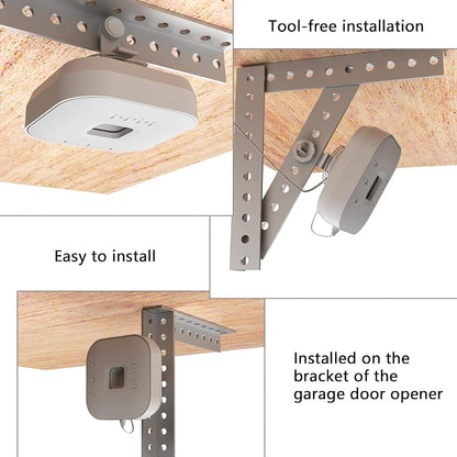 Zwolf No-Drill Mount Bracket for Chamberlain Garage Door Opener Damage-Free - Image 2