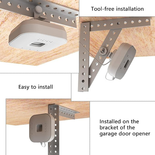 Zwolf No-Drill Mount Bracket for Chamberlain Garage Door Opener Damage-Free - Image 2
