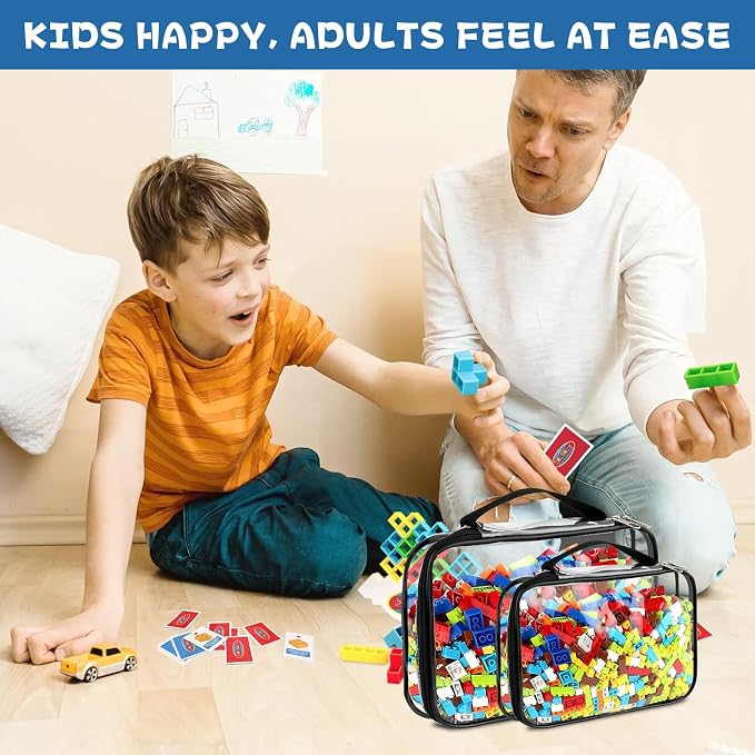 8 Pcs Toy Storage Bags, Travel Waterproof Organizer - Image 7