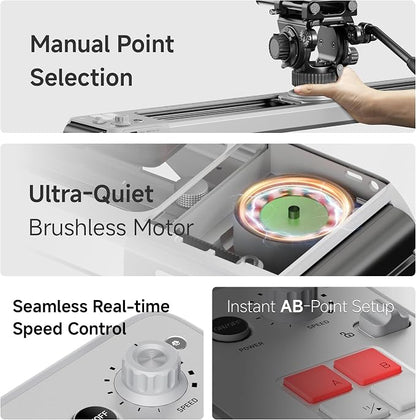 Zeapon EVO 125°Panorama Rotating Motorized Camera Slider, Powerful Quiet Motor - Image 4