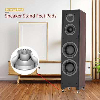 Audiocrast IF4021S HiFi Speaker Isolation Feet Pads 4PCs Stainless Steel - Image 4