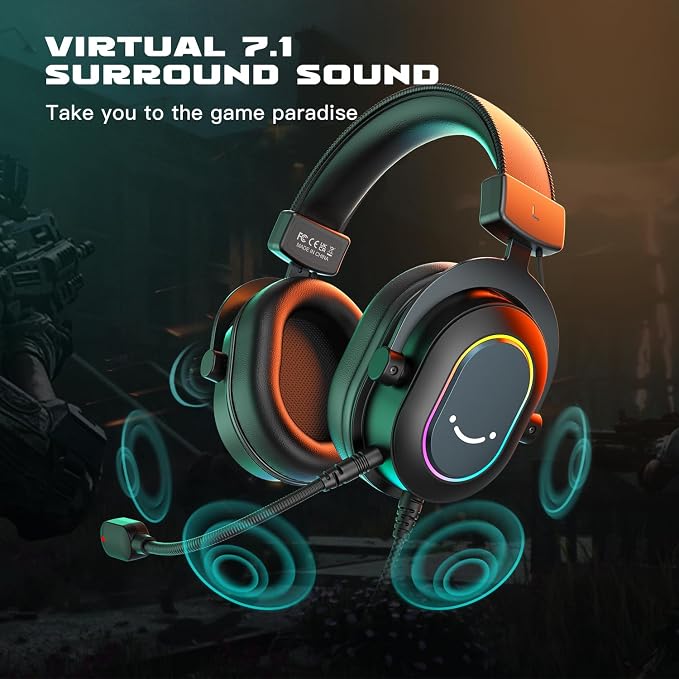FIFINE Gaming Headset for PC-Wired Headphones - Image 2