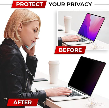 Magnetic Privacy Screen for MacBook Air 13 Inch Removable Laptop Privacy Filter - Image 6