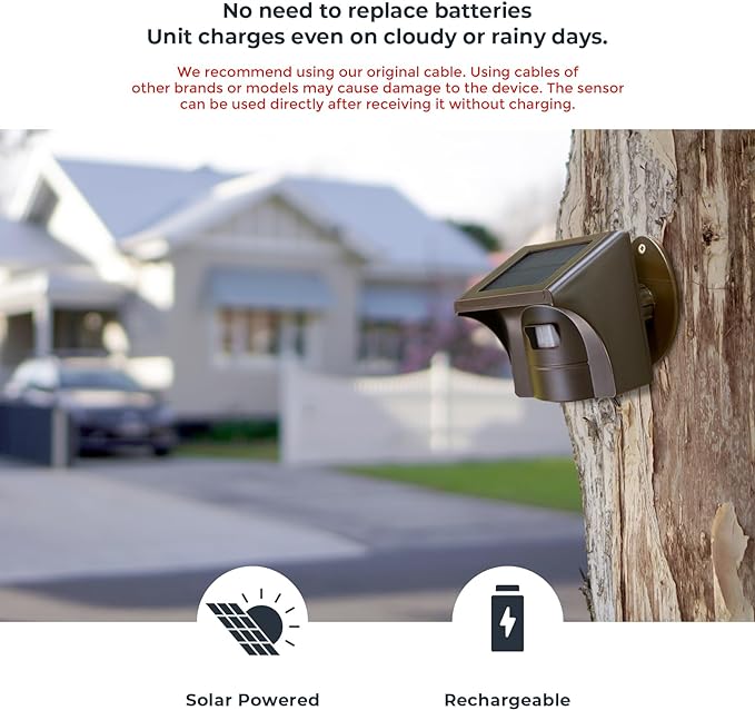 eMACROS Pro 3 Smart Solar Driveway Alarm System, App Push Notifications - Image 3