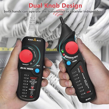Bside Dual Mode Wire Tracker RJ11 RJ45 Network Cable Tester Toner Generator - Image 7