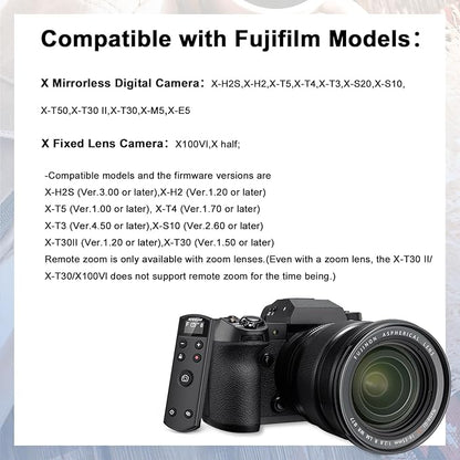 for Fujifilm Rechargeable Camera Remote Control Wireless Shutter Release - Image 2
