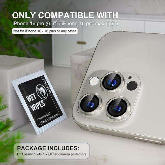 Choiche Compatible for iPhone 16 Pro/iPhone 16 Pro Max Camera Lens Protector - Image 2