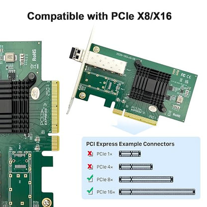10Gtek 10Gb SFP+ NIC Network Card, Single SFP+ Port, Intel 82599EN Controller - Image 4