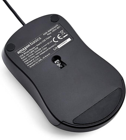 Amazon Basics 3-Button USB Wired Mouse - Image 2
