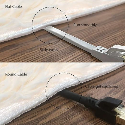 Jadaol Cat 8 Ethernet Cable 75 ft, 40Gbps 2000MHz Flat RJ45 S/FTP LAN Patch - Image 5