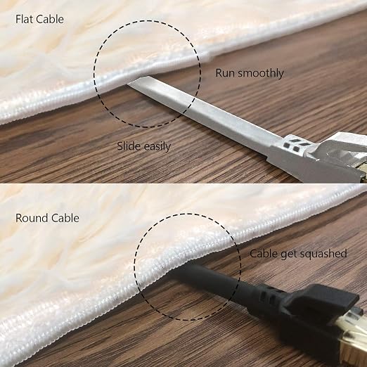 Jadaol Cat 8 Ethernet Cable 30 ft, 40Gbps 2000MHz Flat RJ45 S/FTP LAN Patch - Image 5