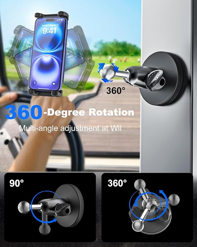 Metal iPad Magnetic Mount for Tractor/Golf - Image 6