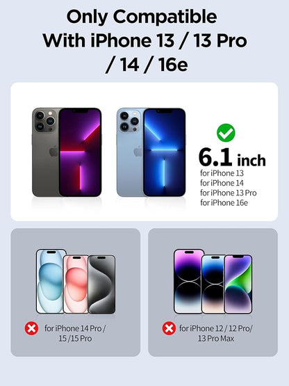 Compatible for iPhone 13/13 Pro/16e/iPhone 14 Privacy Screen Protector Tempered - Image 2