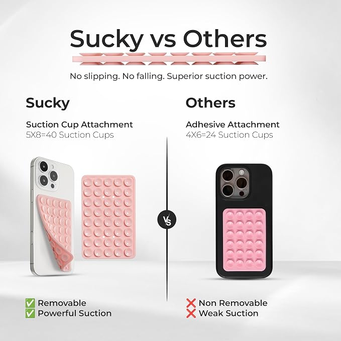 SUCKY Silicone Suction Phone Case Adhesive Mount - Image 4