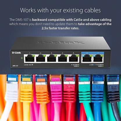 D-Link 7-Port 2.5GB Unmanaged Gaming Switch - Image 2