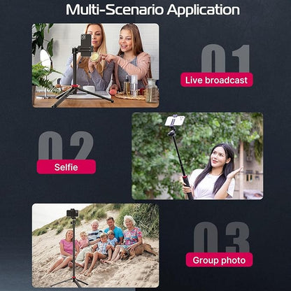 ULANZI MT-44 Extendable Phone Tripod, 360° Ball Head Camera Tripod - Image 5