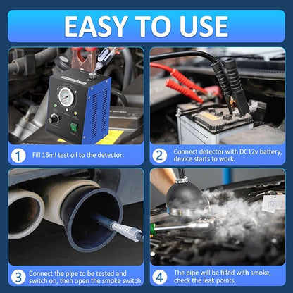 Automotive Smoke Machine, Upgraded 19PSI Leak Detector Unit Kit Dual Mode - Image 4