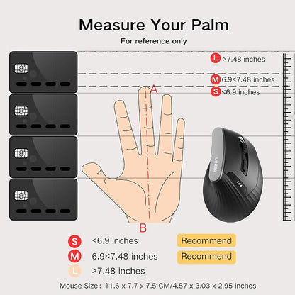 Vertical Mouse Wireless, Rechargeable - Image 7