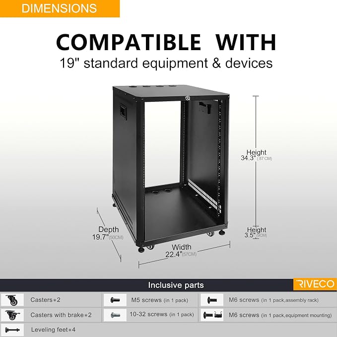 RIVECO POMU 18U Stereo & Server Rack - Image 2