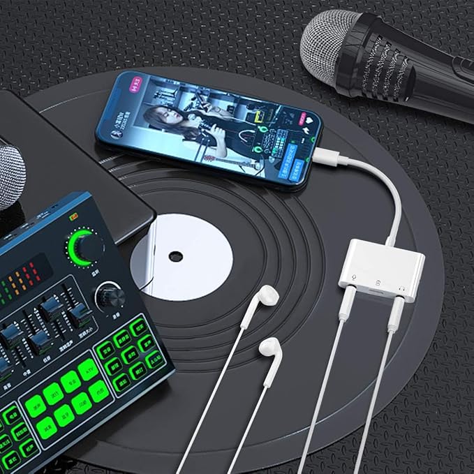 COVS Lightning to Microphone Audio Adapter, Upgraded 3 in 1 Dual 3.5mm - Image 7