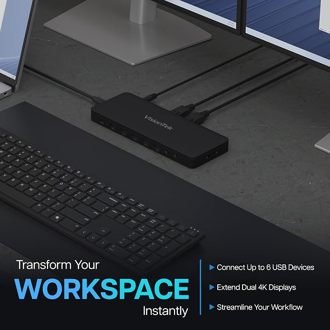 VisionTek VT4600DL Laptop Docking Station - Image 4