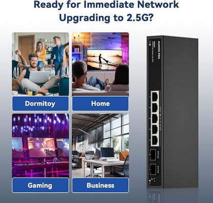 7 Port 2.5Gb Unmanaged Ethernet Switch - Image 8