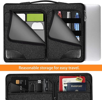 ZINZ Laptop Case 15 15.6 16 inches Sleeve Slim Briefcase Spill-Resistant Handbag - Image 4