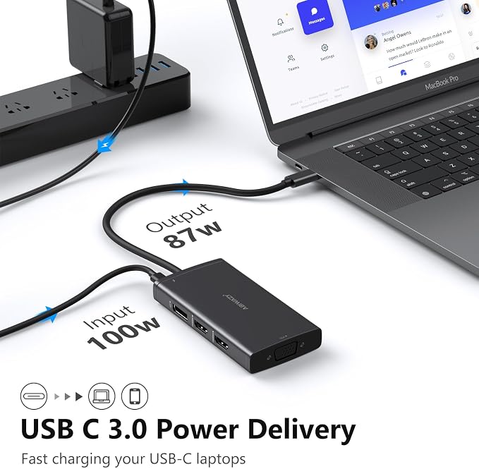 ABIWAZY USB C Docking Station Dual Monitor - Image 6